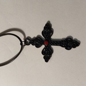 Black Antique Style Cross necklace